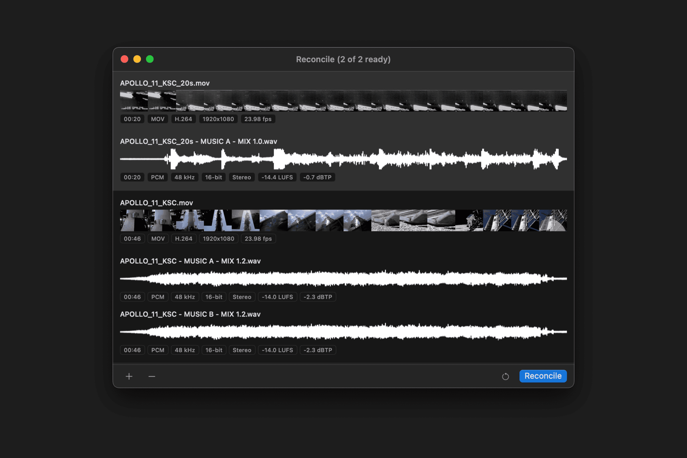 Reconcile main interface